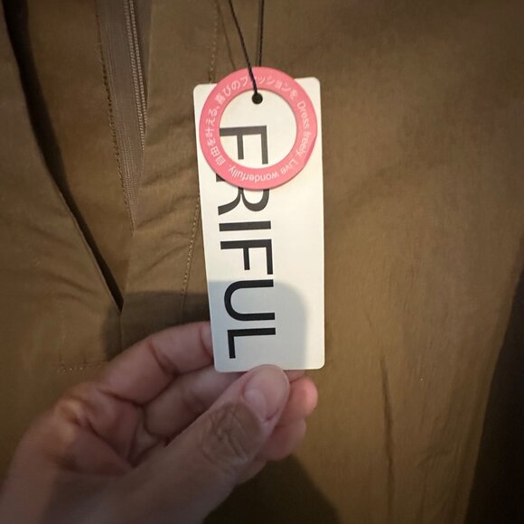 Friful Womens Blouse XL Brown 3/4 Sleeve Made In China - Picture 4 of 9